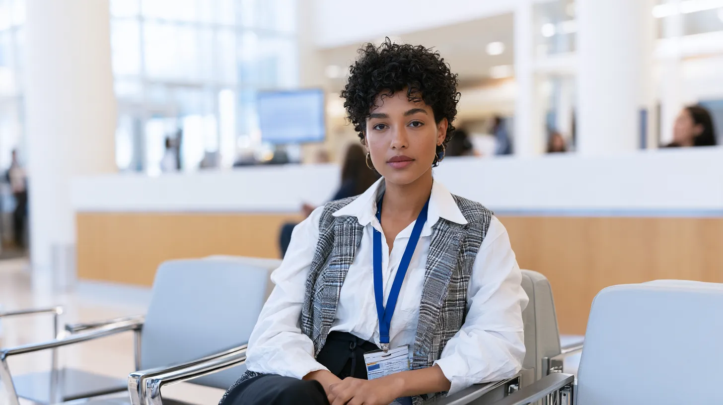 Healthcare professional waiting during an administrative review related to EMT or paramedic certification in Nevada.