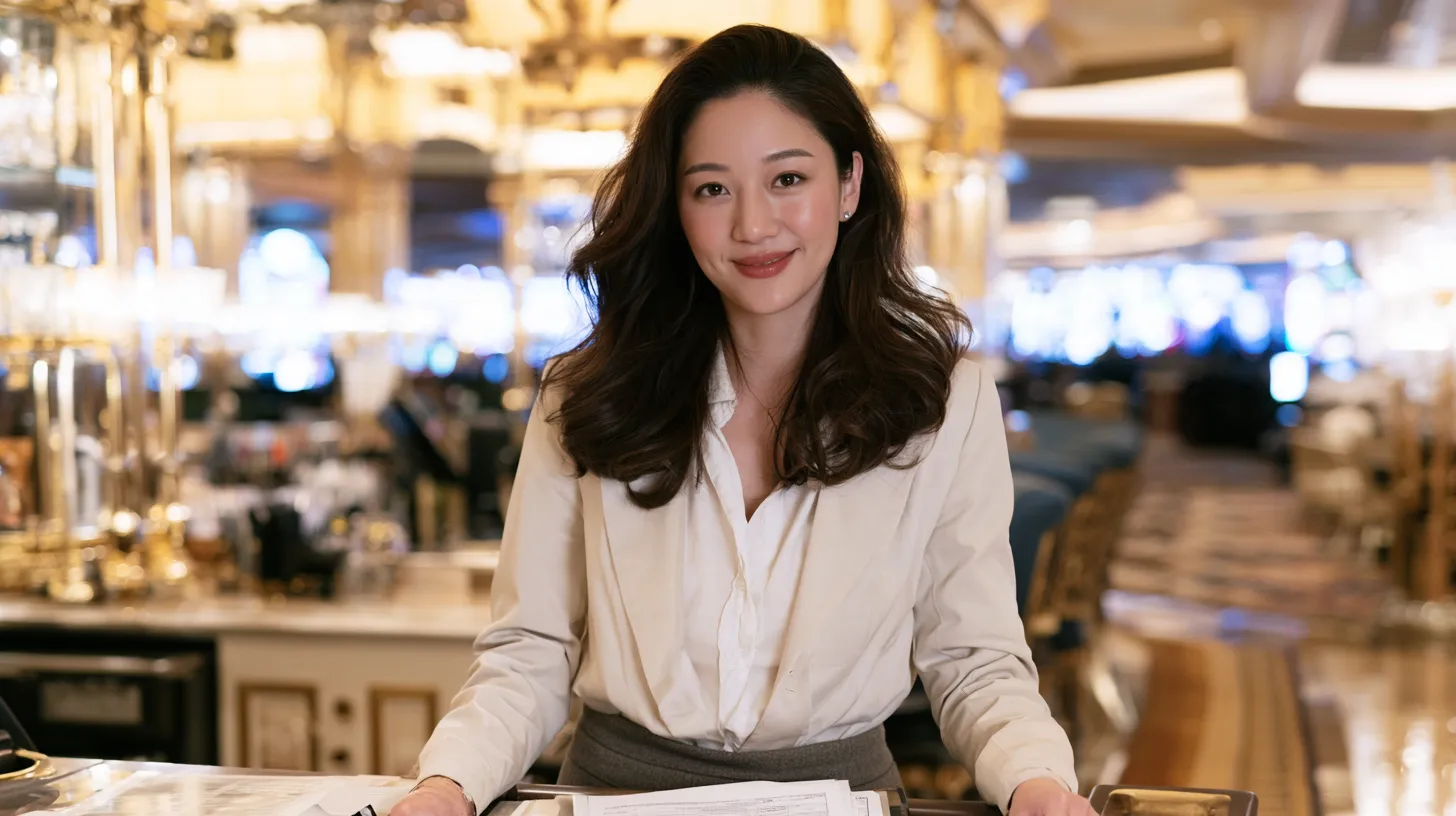 Casino hospitality employee in Las Vegas working in a setting where a TAM Card may be required.