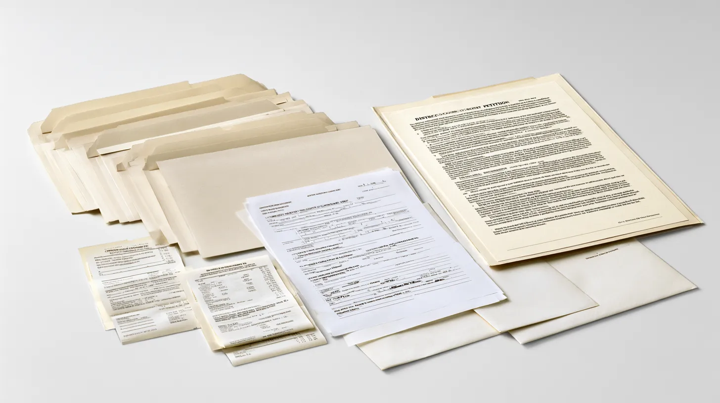 Nevada record sealing petitions and court documents representing filing fees and costs for multiple criminal records.