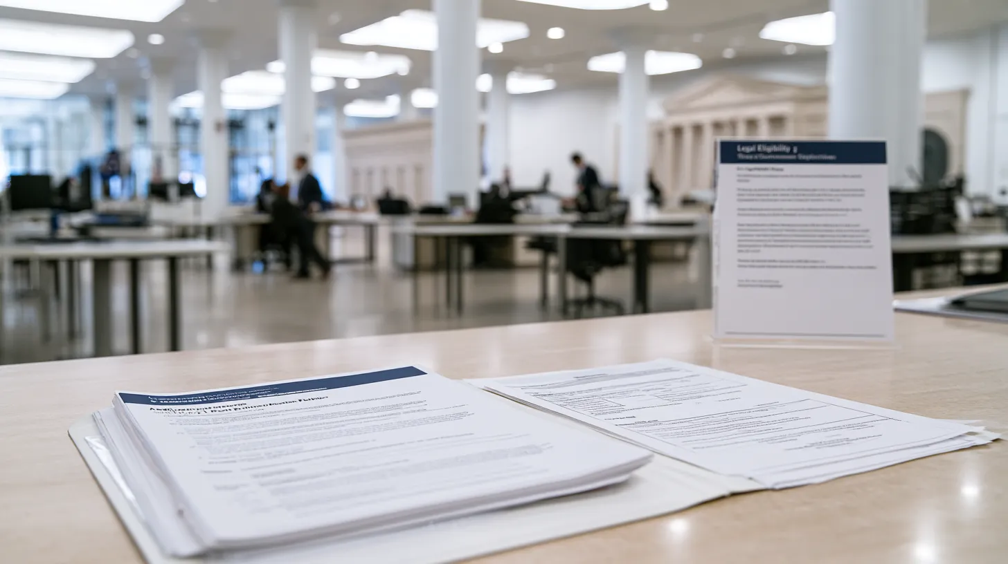 Employment documents representing eligibility and background review requirements for Nevada government jobs.