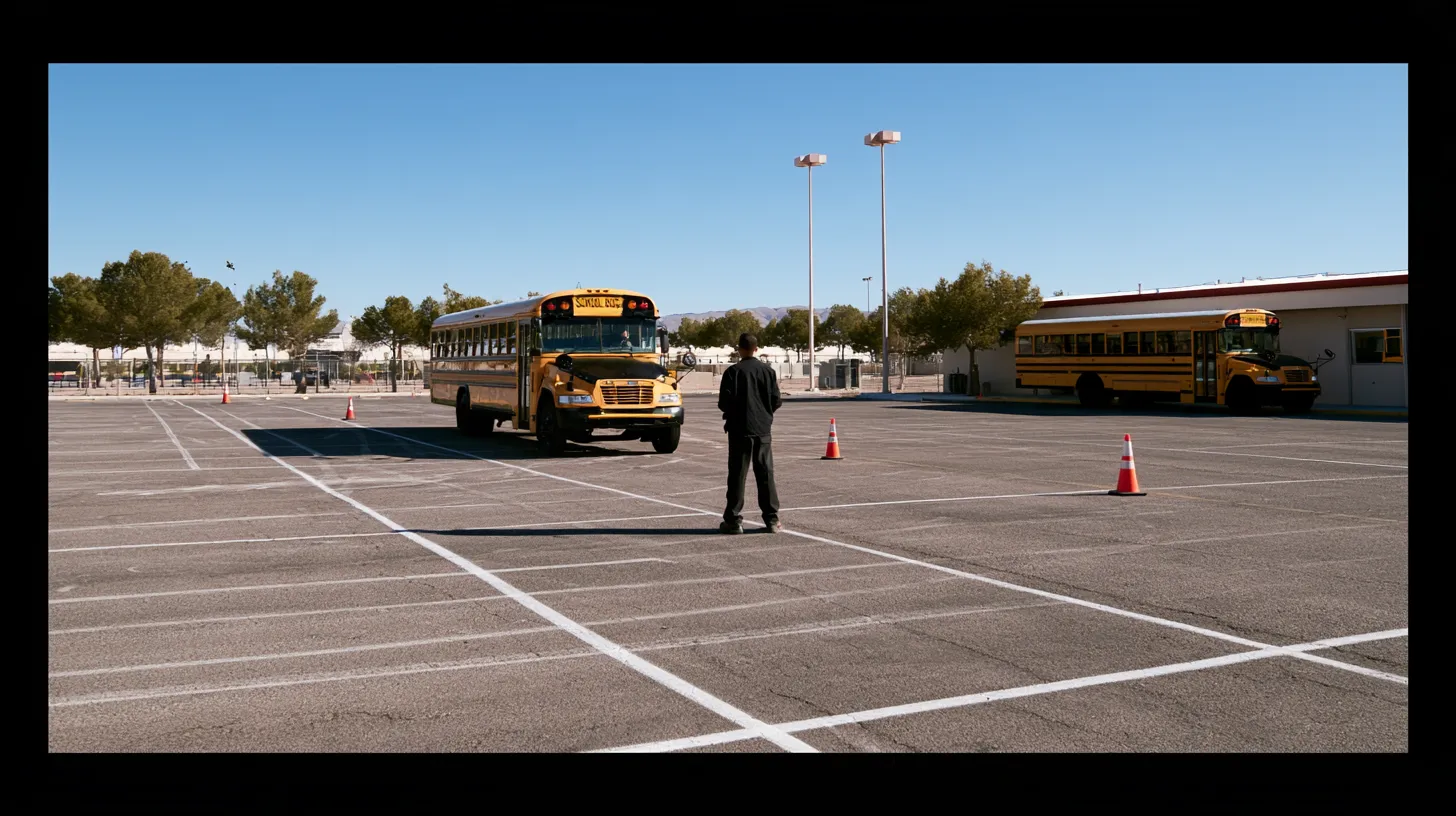 School bus driver at a Nevada transportation facility during an employment and qualification review process.