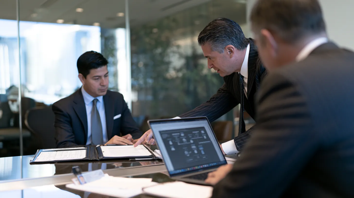 Nevada record sealing attorney and immigration attorney reviewing legal documents with a client before an immigration filing.