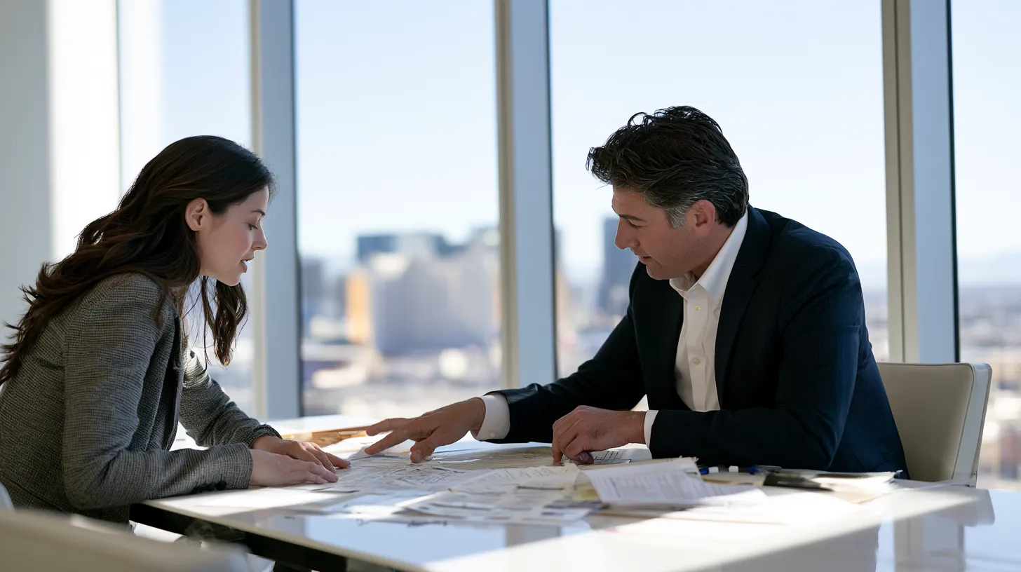 Nevada resident reviewing record sealing documents with an attorney to determine whether self-filing is the right option.