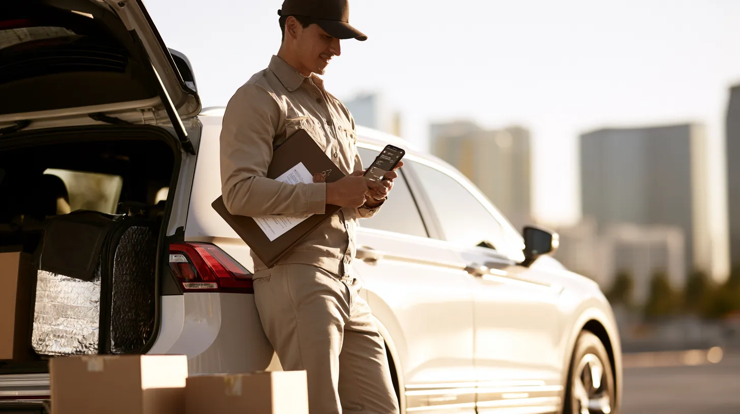 Nevada gig worker preparing to start delivery work after record sealing and a successful background check.