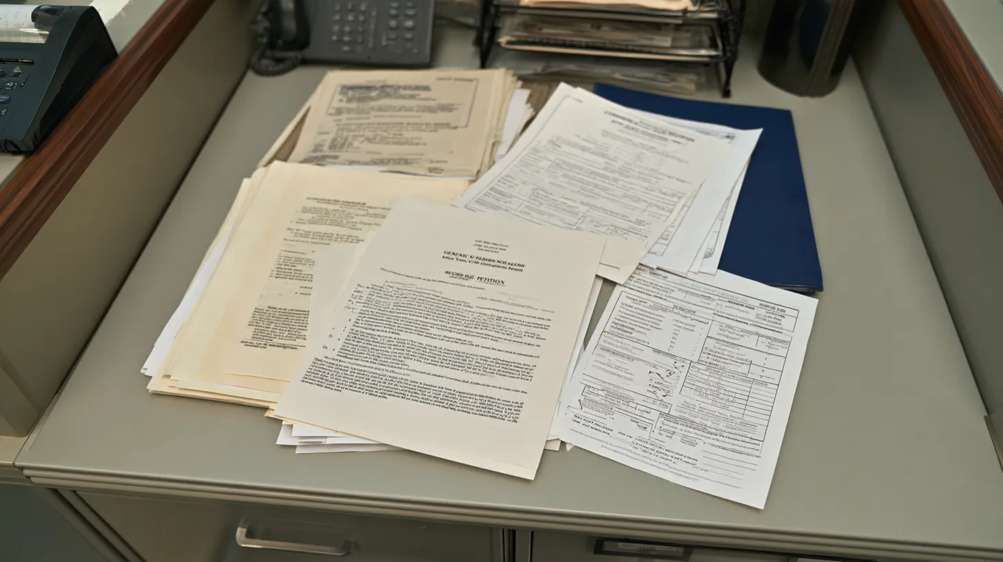 Nevada record sealing petition and court documents representing cases where record sealing may be available without filing costs.